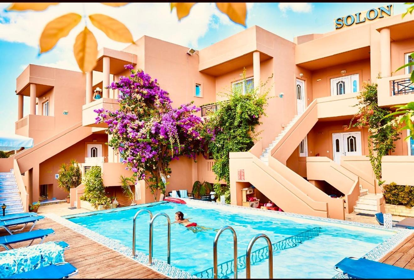 Solon Apartments Maleme Esterno foto